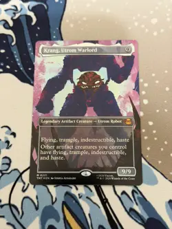 MTG Krang, Utrom Warlord 0221 BORDERLESS | NM Near Mint | TMNT | 2026 FOIL - Image 1