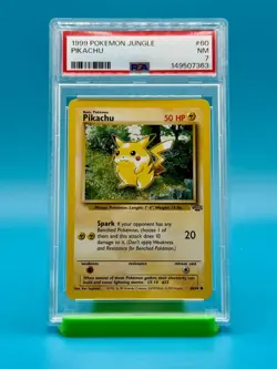 PSA 7 - 1999 Pokemon Jungle Pikachu #60 - Image 1
