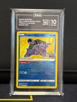 Pokemon TCG Radiant Blastoise TAG 10 Pokemon GO 2022 018/78 - Image 1