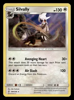 Silvally 184/236 Rare Unified Minds Holo Pokemon NM - Image 1
