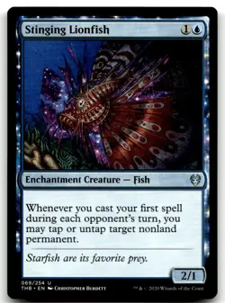 MTG Stinging Lionfish U Theros Beyond Death 69 LP - Image 1