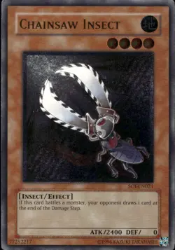 Chainsaw Insect NA Unl Ed Ultimate Rare SOI-EN021 Yu-Gi-Oh! - Image 1