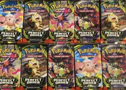 1x Pokemon Perfect Order Mega Evolution Booster Pack Lot 10 Cards packs English - Image 1