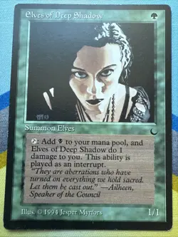 SET OF 2 MTG Magic The Gathering Elves of Deep Shadow The Dark - Image 2