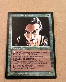 Elves of Deep Shadow - The Dark - MTG - Magic the Gathering - Image 1