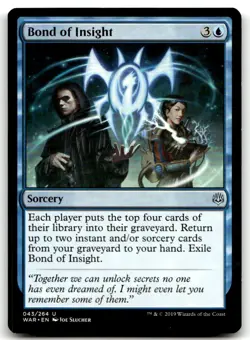 MTG Bond of Insight U War of the Spark 43 LP - Image 1