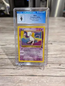 Mew Black Star Promo Pokemon League 2000 Pokemon Card #8 CGC 9 Mint - Image 2