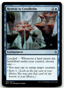 MTG Retreat to Coralhelm U Battle for Zendikar 82 LP - Image 1