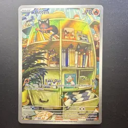 Pokemon Litten 167/162 NM Illustration Rare Full Art Holo SV05: Temporal Forces - Image 1