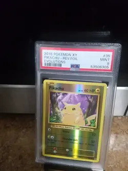 2016 Pokemon Xy Pikachu Rev Foil Evolutions Psa 9 - Image 3