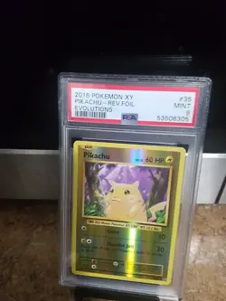 2016 Pokemon Xy Pikachu Rev Foil Evolutions Psa 9 - Image 4