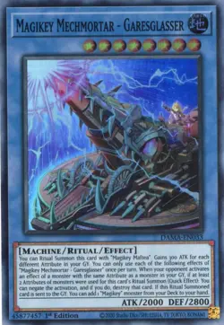Yu-Gi-Oh! Magikey Mechmortar - Garesglasser DAMA-EN033 Super Rare NM/LP x1 - Image 1