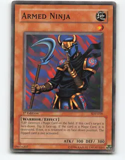 Armed Ninja #SDP-018 1st Edition Yugioh Card - Image 1
