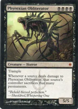 MTG: New Phyrexia: Phyrexian Obliterator: Lightly Played Conditon - Image 1