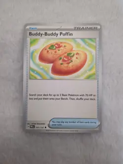 BUDDY-BUDDY POFFIN - UNCOMMON - PRISMATIC EVOLUTIONS - POKEMON CARD -101/131 - Image 1