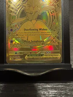 Pokemon Golden Mega Gardevoir EX 187/132 Mega Evolution Gold Hyper Rare Holo NM - Image 2