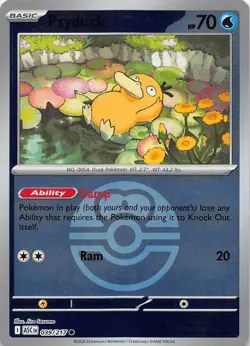 Psyduck - 039/217 (Love Ball) 039/217 Holo Common Ascended Heroes Pokemon NM - Image 1