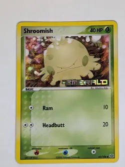 Shroomish 63/106 Emerald Reverse Holo front/back image pokemone tcg - Image 1