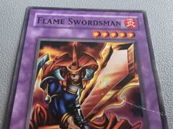 YuGiOh FLAME SWORDSMAN SDJ-024 (Common) 1st Edition HEAVY PLAY NON HOLO - Image 2