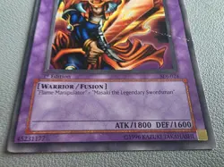 YuGiOh FLAME SWORDSMAN SDJ-024 (Common) 1st Edition HEAVY PLAY NON HOLO - Image 4