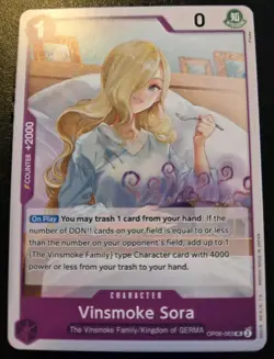 Vinsmoke Sora OP06-063 Uncommon Wings Of The Captain One Piece Card Game - Image 1