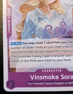 Vinsmoke Sora OP06-063 Uncommon Wings Of The Captain One Piece Card Game - Image 4