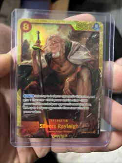 One Piece CCG Two Legends Silvers Rayleigh OP08-118 Secret Rare English Edition - Image 1