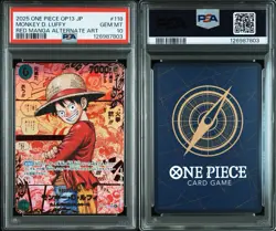 MANGA MONKEY D. LUFFY One Piece OP13 Carrying on His Will #118 (PSA10*) - Image 3