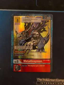 Digimon Card Game - MetalGreymon Alternate Art - BT1-114 SEC - NM - Image 1