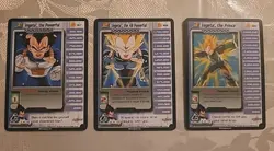DBZ Dragon Ball Z CCG Vegeta Personalities 1-3 Card #167, #168, #169 - Image 1