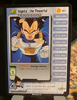DBZ Dragon Ball Z CCG Vegeta Personalities 1-3 Card #167, #168, #169 - Image 2
