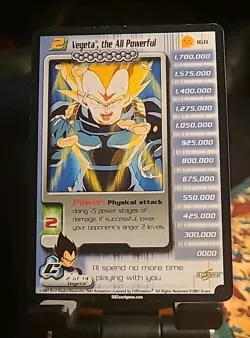 DBZ Dragon Ball Z CCG Vegeta Personalities 1-3 Card #167, #168, #169 - Image 4