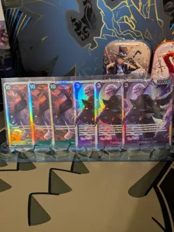 Bandai One Piece Card Game Foil Lot Shanks & Trafalgar Law 6 Cards - Image 1