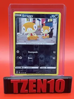 Scraggy Reverse Holo Champion's Path #41/73 Pokemon TCG - Image 1
