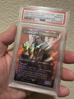 2025 MTG Final Fantasy Emet-Selch/Hades Char Borderless-Surge Foil GEM MT PSA 10 - Image 1
