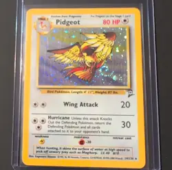 Pokemon Pidgeot 14/130 Holo Rare Base Set 2 80 HP Wing Attack Hurricane - Image 1