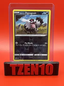 Galarian Zigzagoon Reverse Holo Champion's Path #35/73 Pokemon TCG - Image 1