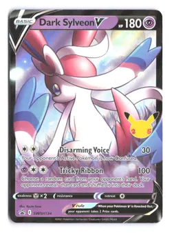 Pokemon: Dark Sylveon V SWSH134 Celebrations Black Star Promo Card NM/M - Image 1