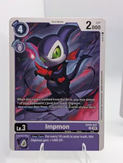 4X Digimon Card Game Impmon EX10-037 Uncommon Sinister Order NM - Image 3