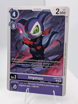 4X Digimon Card Game Impmon EX10-037 Uncommon Sinister Order NM - Image 5