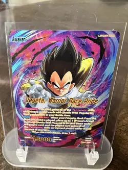 Bandai Dragon Ball Super Card Game Vegeta Leader Foil BT20 Awaken Lot of 2 Cards - Image 1