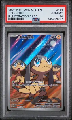 Helioptile 143/132 Illustration Rare Meg En-mega Evolution Pokemon PSA 10 - Image 1