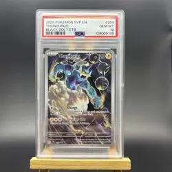 Pokemon - Thundurus - SVP 209 - BLACK STAR PROMO - Black Bolt ETB - PSA 10 - Image 1