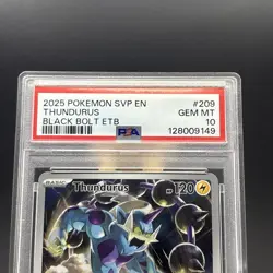 Pokemon - Thundurus - SVP 209 - BLACK STAR PROMO - Black Bolt ETB - PSA 10 - Image 2