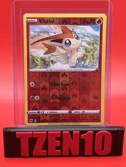 Victini Reverse Holo Champion's Path #07/73 Pokemon TCG - Image 1