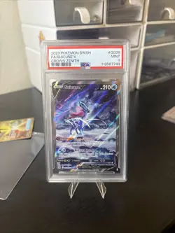 2023 POKEMON SWORD & SHIELD CROWN ZENITH #GG38 FULL ART/SUICUNE V PSA 9 - Image 4
