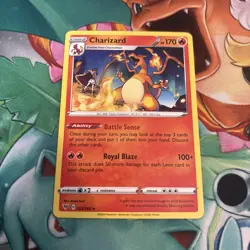 2020 Pokemon Charizard 25/185 Vivid Voltage Non Holo Rare NM - Image 1