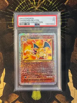 Pokemon Charizard 3/110 Legendary Collection Reverse Holo PSA 1 - Image 1
