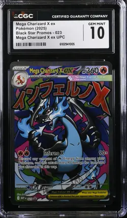 Pokemon Mega Charizard X ex Ultra-Premium Coll. Promo #023 CGC 10 Gem Mint - Image 1