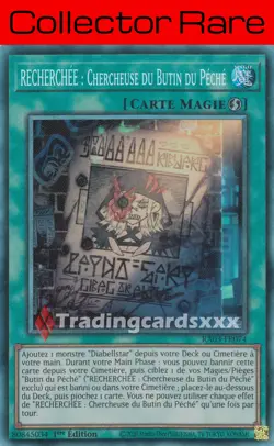 Yu-Gi-Oh! RECHERCHEE : Chercheuse du Butin du Peche : CR RA03-FR074 - Image 1